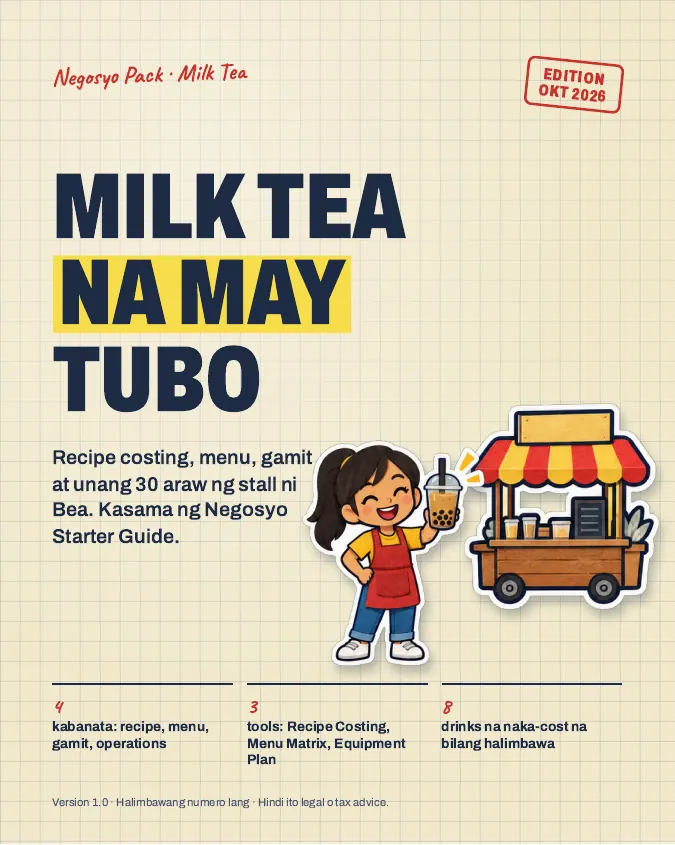 Cover ng Milk Tea Pack